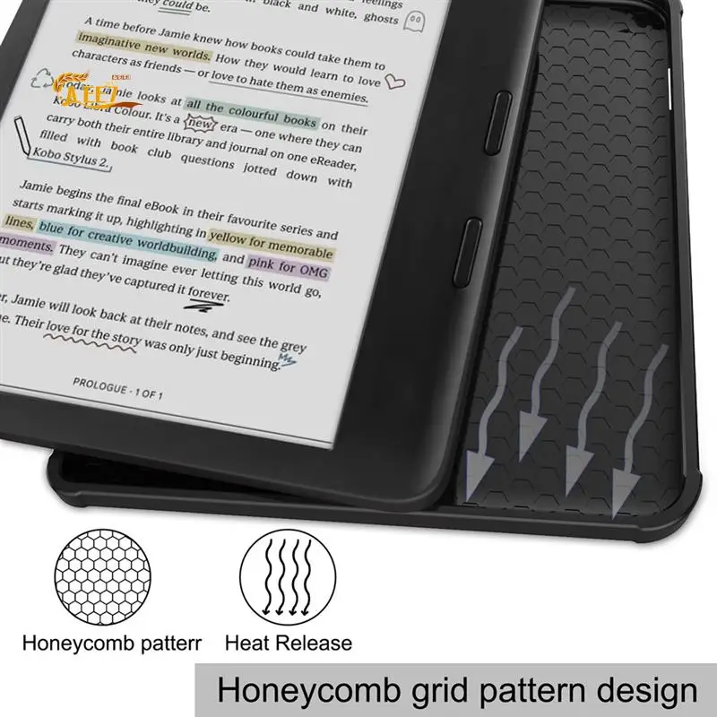 

AEE7-Suitable For KOBO E-Book Kobo Libra Colour Tablet Protective Cover Transformers Style Wear-Resistant And Anti-Peeling