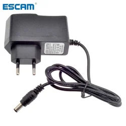 ESCAM EU AU UK US Plug tipo 12V 1A 5.5mm x 2.1mm alimentatore AC 100-240V a DC adattatore spina per telecamera CCTV/telecamera IP