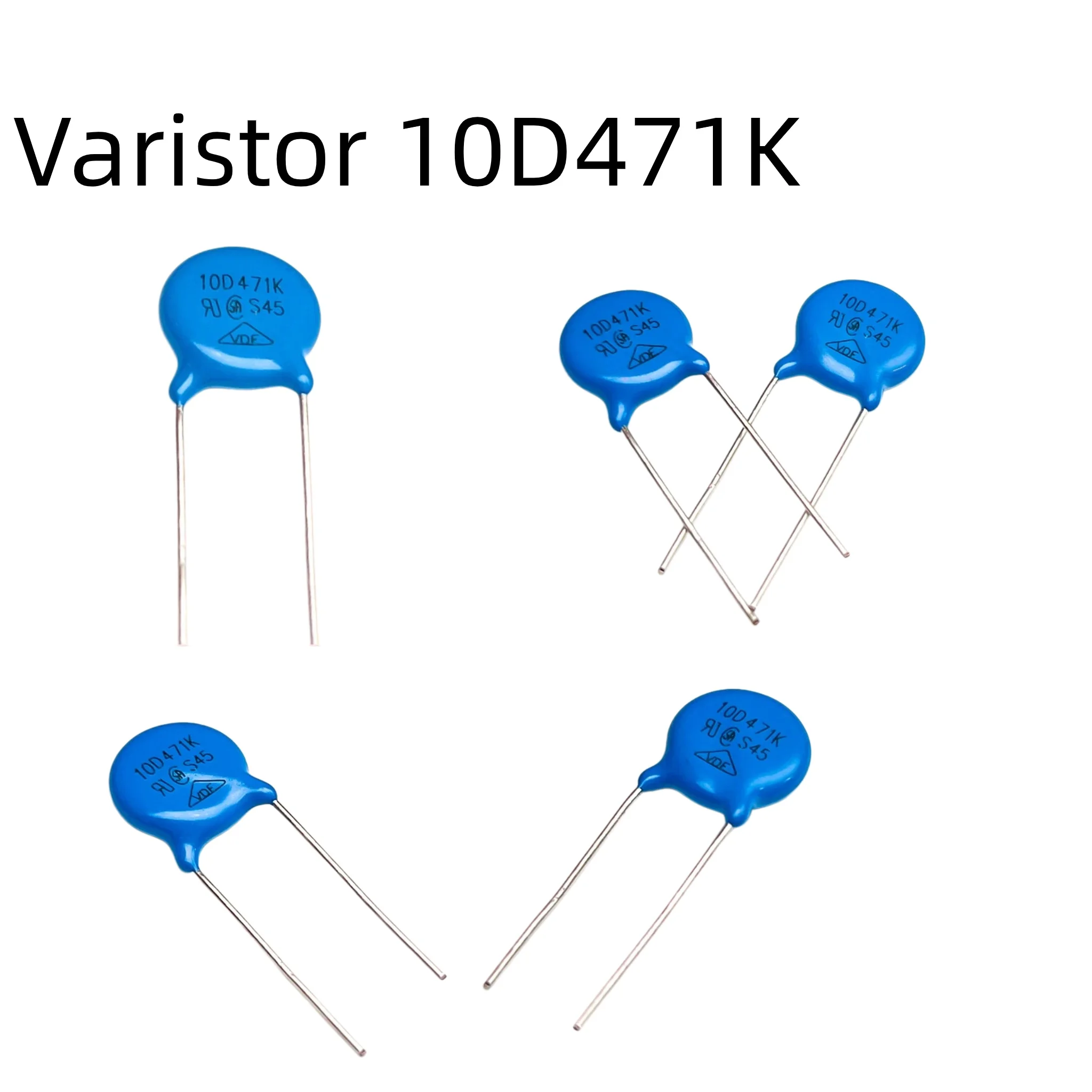 10D471K Metal Oxide Varistor 470V Blue Disc Varistor for Voltage Surge Protection