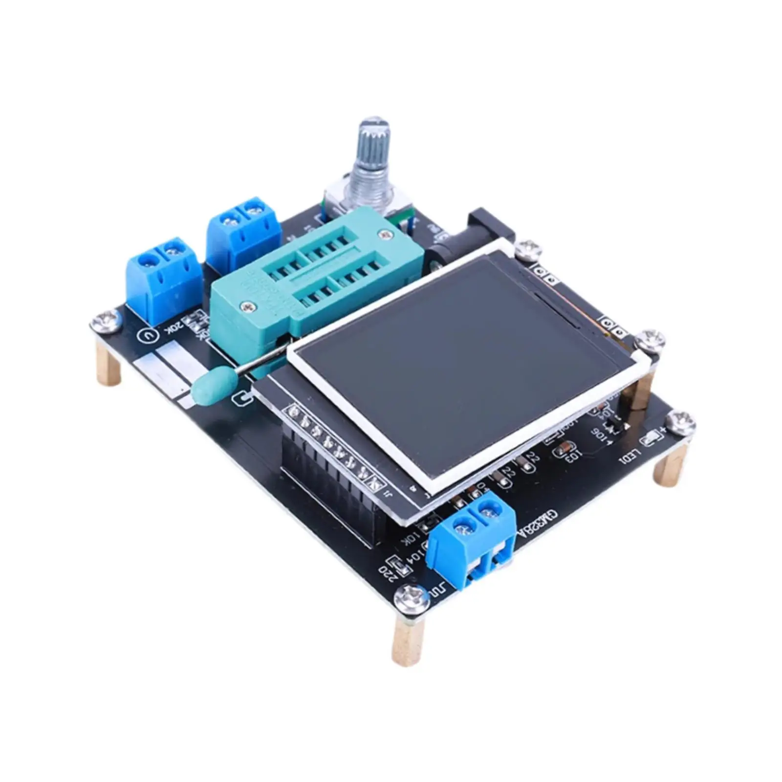 Transistor Tester Voltmeter,Full Color Screen Graphics Professional Triode PWM Square Wave Meter