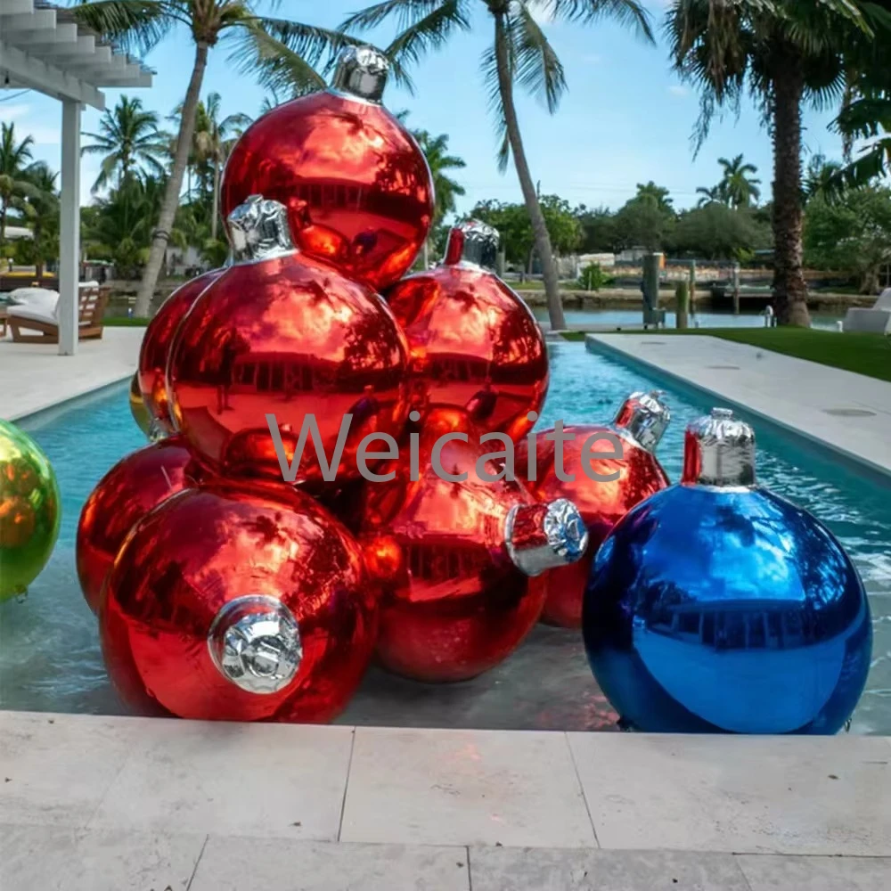 

Christmas Decorations Big Sparkling Ball Inflatable Christmas Sphere Giant Mirror Ball Hot Sale Christmas Decoration Big Balloon