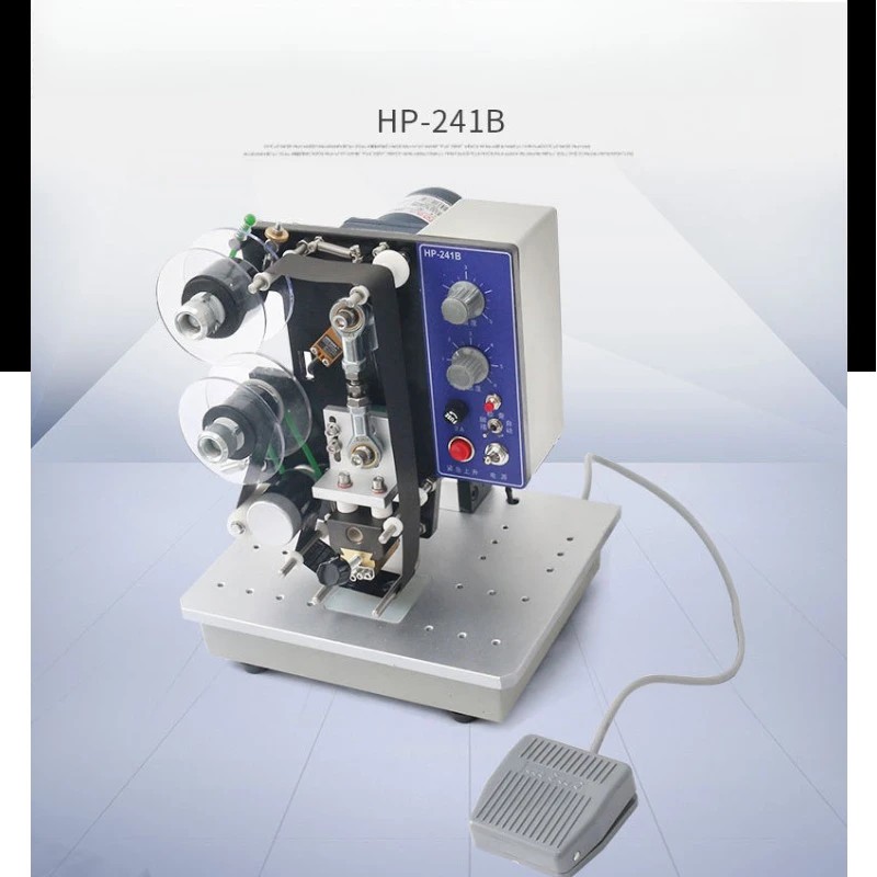 Electric Ribbon Date Coding Printer Automatic Ink Digital Expiry Date Stamping Machine For Commodity Batch Production Marking