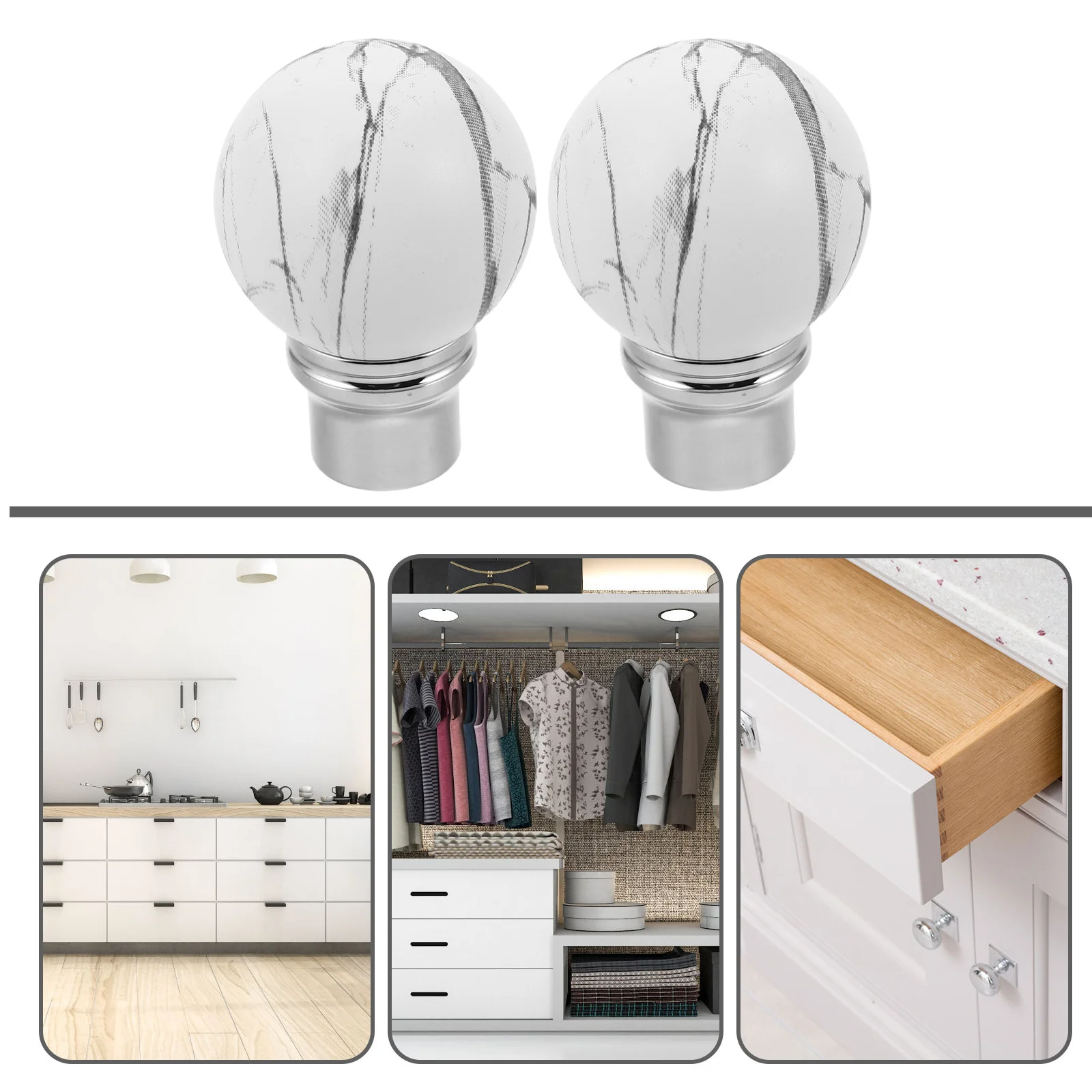 

2 шт., ручки для шкафа во французском стиле, мраморные ручки с одним отверстием для ящика, комода, шкафа, туалетного столика, металлические ручки в стиле ретро