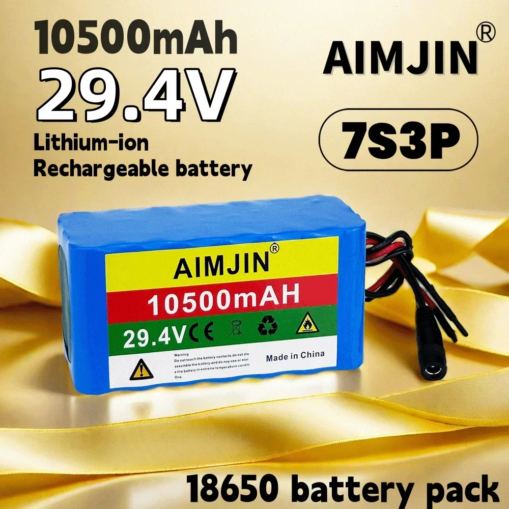 

NEW 7s3p 18650 lithium-ion battery 29.4V 10500mAH, electric/lithium-ion battery pack, sold with charger