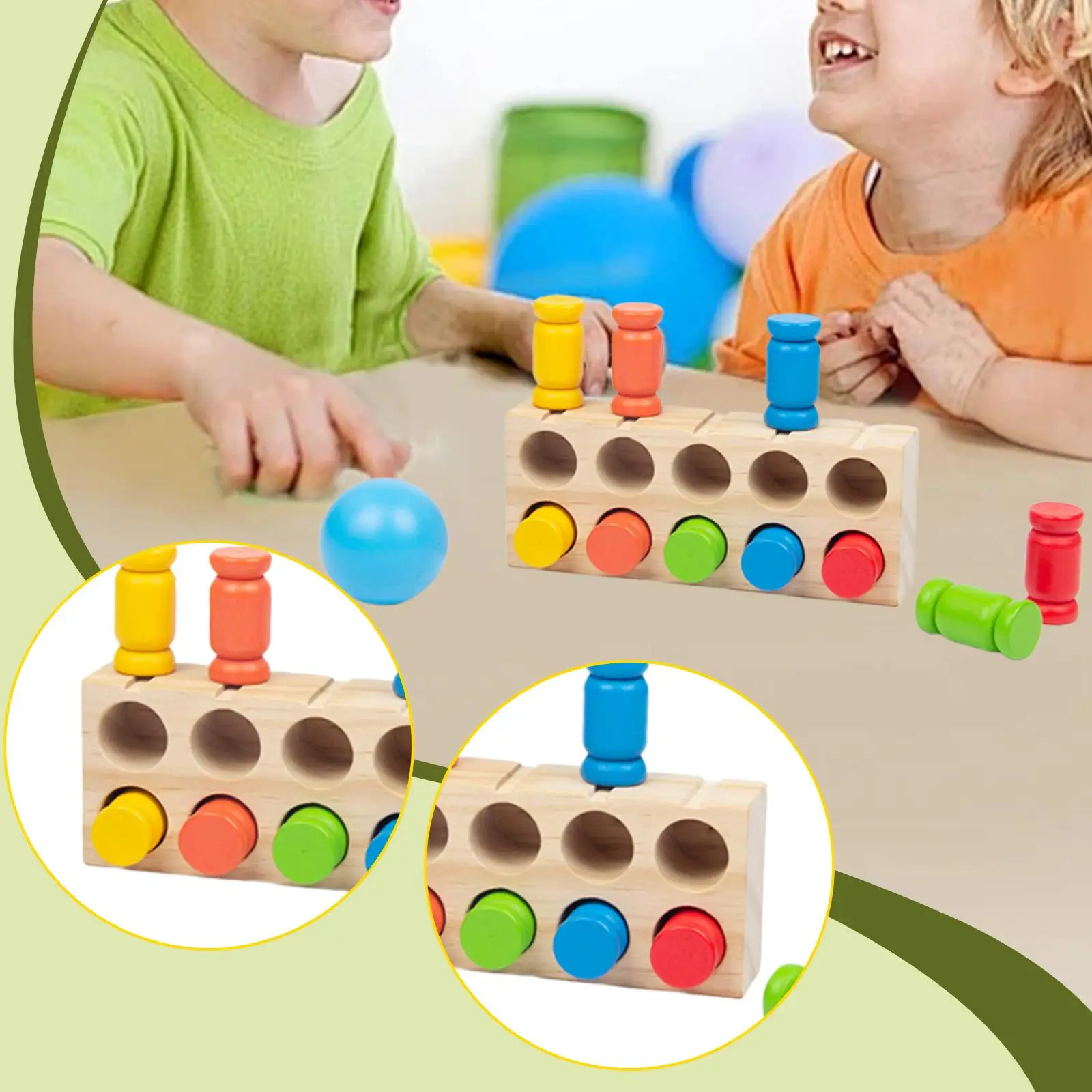 Bowlingset voor kinderen Grappige kleuraanpassing Spelkit Intelligentieontwikkeling Educatief