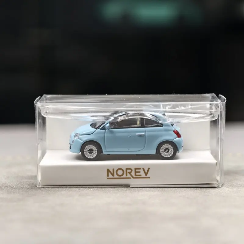 

NOREV 1/87 Scale Fiat 500 Blue 2008 ABS Plastics Car Model