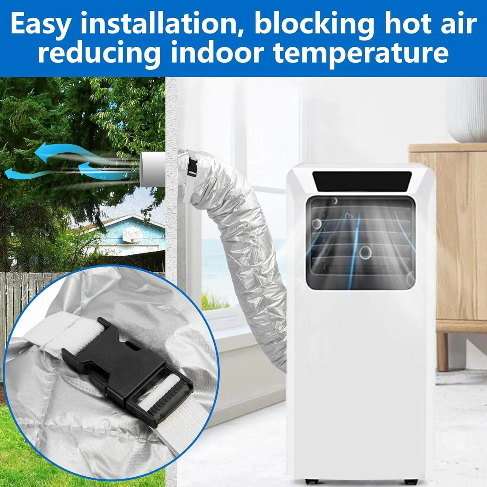 

Новая крышка шланга портативного кондиционера, пыленепроницаемая теплоизоляция, втулка для шланга переменного тока, воздушная ткань, воздуховыпускная трубка, крышка шланга