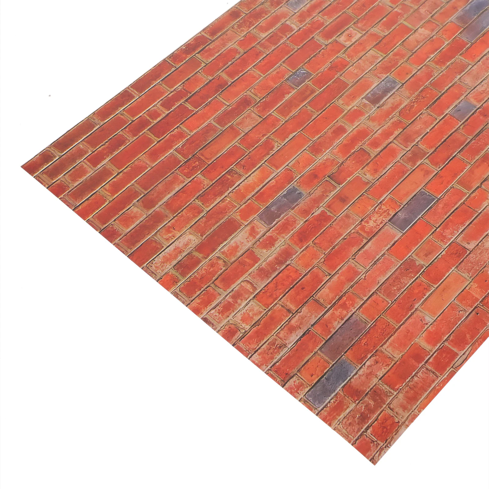 9 pz 1:12 Casa Delle Bambole di Mattoni Carta Da Parati Autoadesiva Rimovibile Rivestimento Della Parete In Miniatura Peel Stick Decor Per La Parete Della Casa Delle Bambole