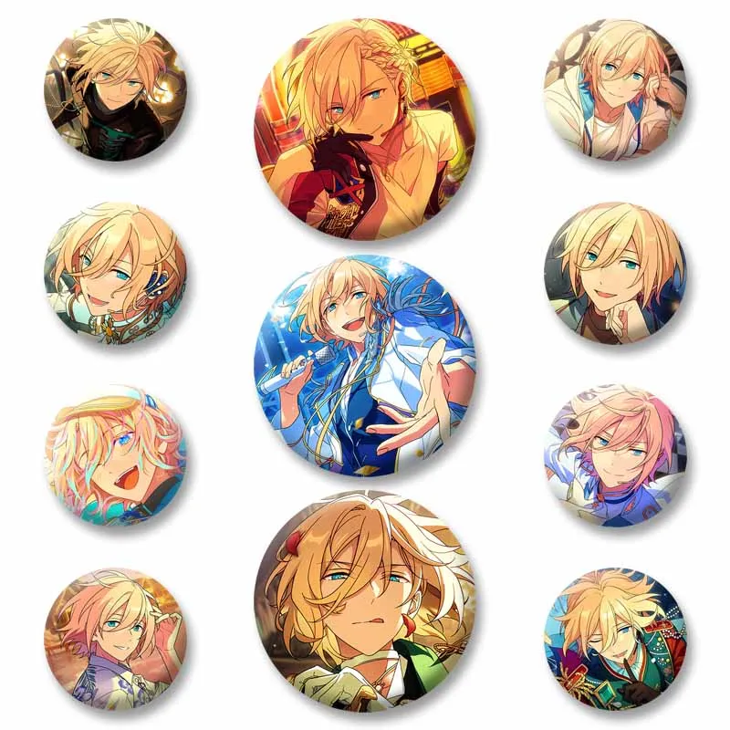 

Cartoon Idol Eichi Tenshouin Enamel Pins Anime Game Ensemble Stars Badges Round Brooch Clothes Hat Bag Jewelry Accessories Gift