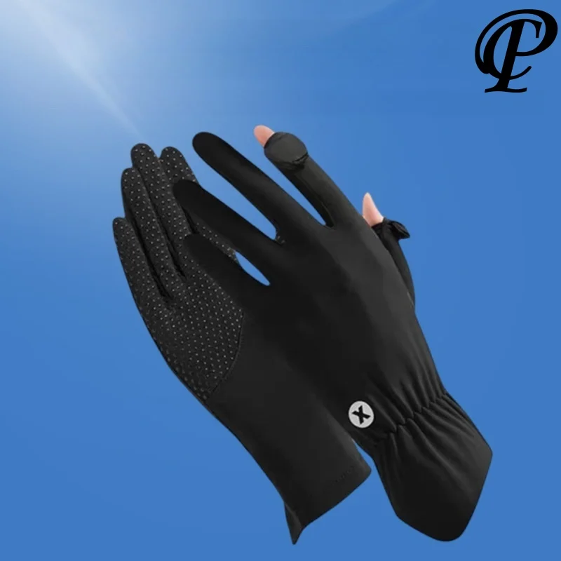 

Women Gloves Summer Cycling Driving Electric Scooter Anti-UV Sunscreen Ice Silk Touchscreen 장갑 Cool Elasticity Outdoor Gloves