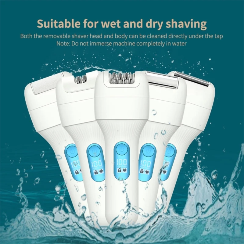 Recarregáveis ​​Scrubbers Removedor pele Dead Pedicure Tool pedicure à prova d'água