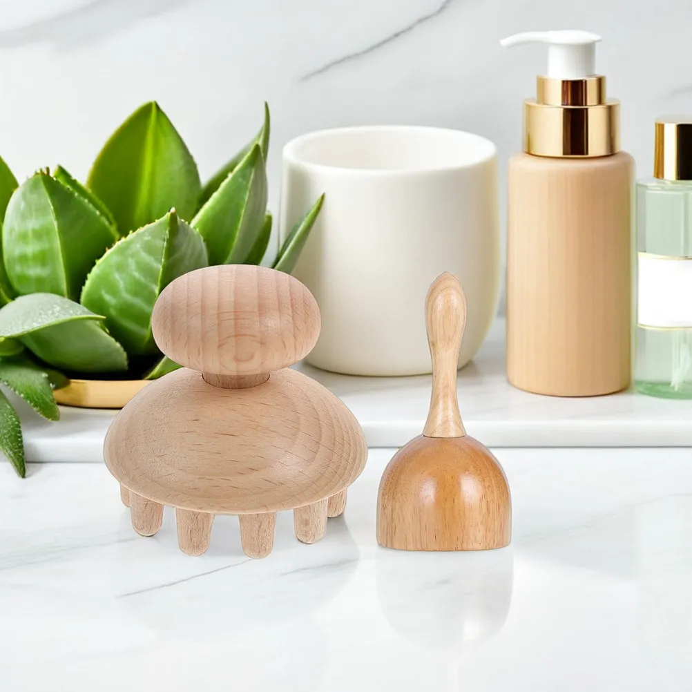 

1Set Premium Wood Massage Tool Ergonomic Design for Body Pain Relief Blood Circulation Promotion Home Use Drainage Therapy Cup