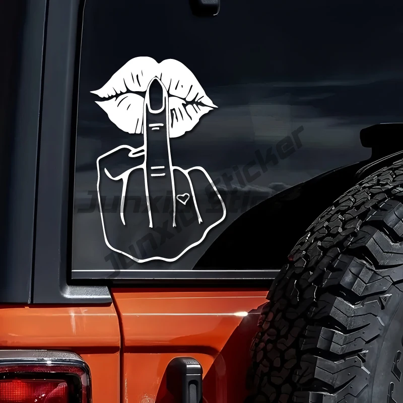 

Give You A Kiss Like A Middle Finger Creative&funny Stickers for Cartoon Fans&lover,high Quality for Car Trucks Motorcycles