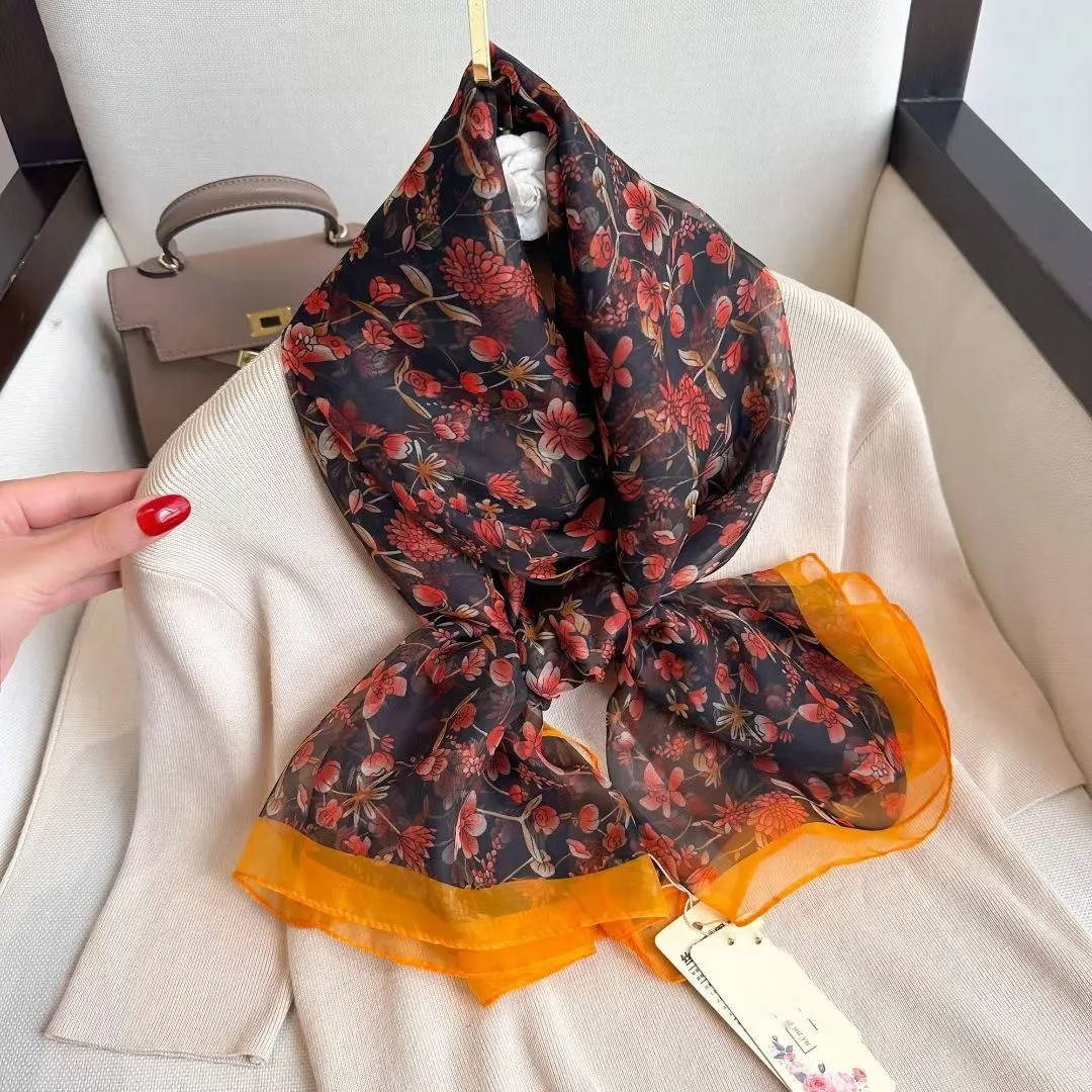 180*135cm Luxury Brand Summer Female Pareo Beach Scarf Women Sunscreen Outdoor Shawl Wrap Chiffon Soft Large Bandanna Foulard