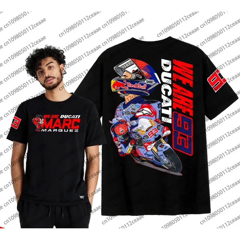 

2025 Summer New Outdoor Motorcycle No.93 Riding Jersey Men/Women Cool TShirt Top Oversized Motorcycle Breathable 3D Short Sleeve