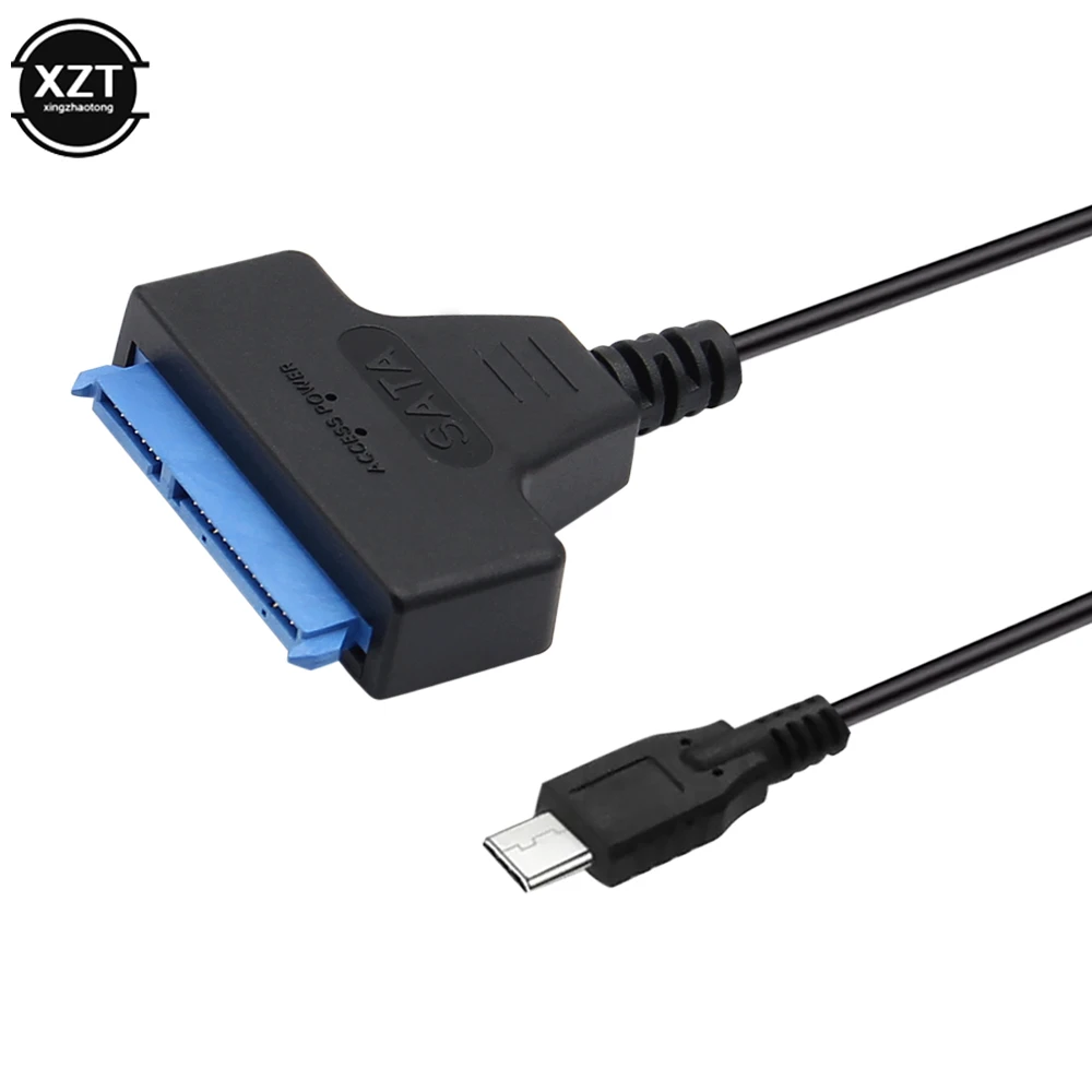 USB 3.0/ Type-c to SATA 22 Pin Cable Up To 5 Gbps Support 2.5 Inch HDD SSD Hard Drive SATA 7P+15P Adapter