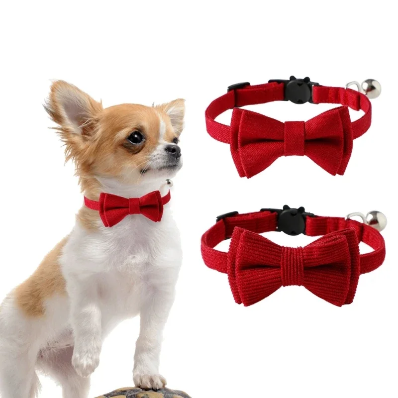 K5DC Adjustable Cats Bowtie Collar Pet Formal Tuxedos Costume Necktie Break-away Tie for Small Dogs Cats Fine Craftsmanship