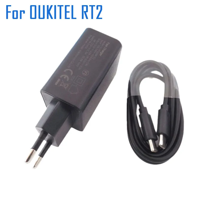 Зарядное устройство OUKITEL RT2 оригинальный новый официальный адаптер для быстрой зарядки + USB-кабель передачи данных аксессуары Smart Tablet