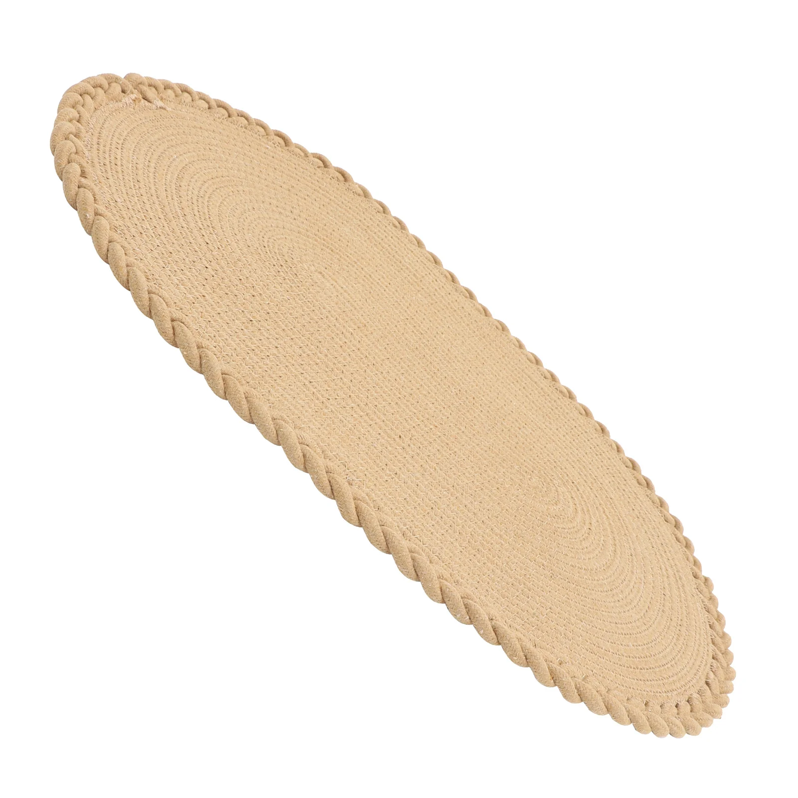 القطن حبل وسادة أرضية امتصاص الماء المضادة للانزلاق داخلي سجادة باب مدخل البساط ديكور المنسوجة وسادة أرضية المنزل سجادة ضد الإنزلاق