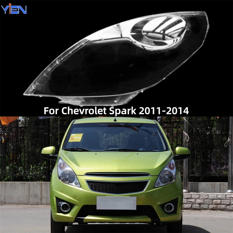 

For Chevrolet Spark 2011 2012 2013 2014 Accessories Lampcover Caps Headlamp Housing Car Front Headlight Lens Cover Lights Shell