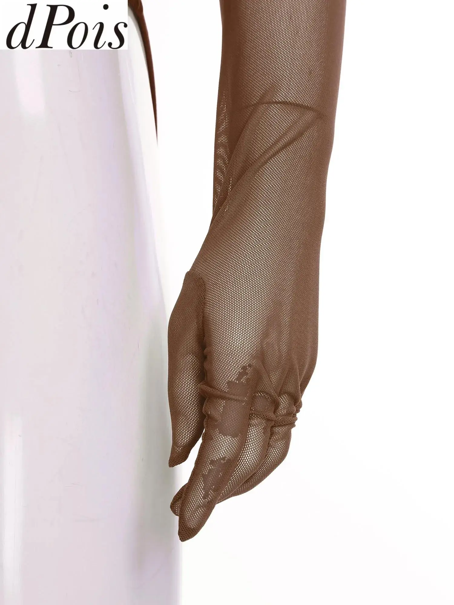 

Женский прозрачный сетчатый трико, гимнастический художественный костюм для фигурного катания для соревнований, боди с длинными рукавами и стразами