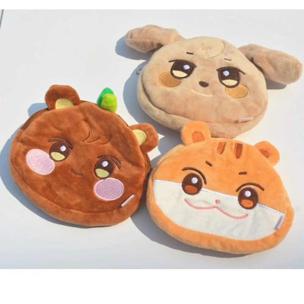 Ateez-Carteira De Moedas De Pelúcia Animal Dos Desenhos Animados, Saco De Armazenamento, Mini Caso De Auscultadores, Presente Novo