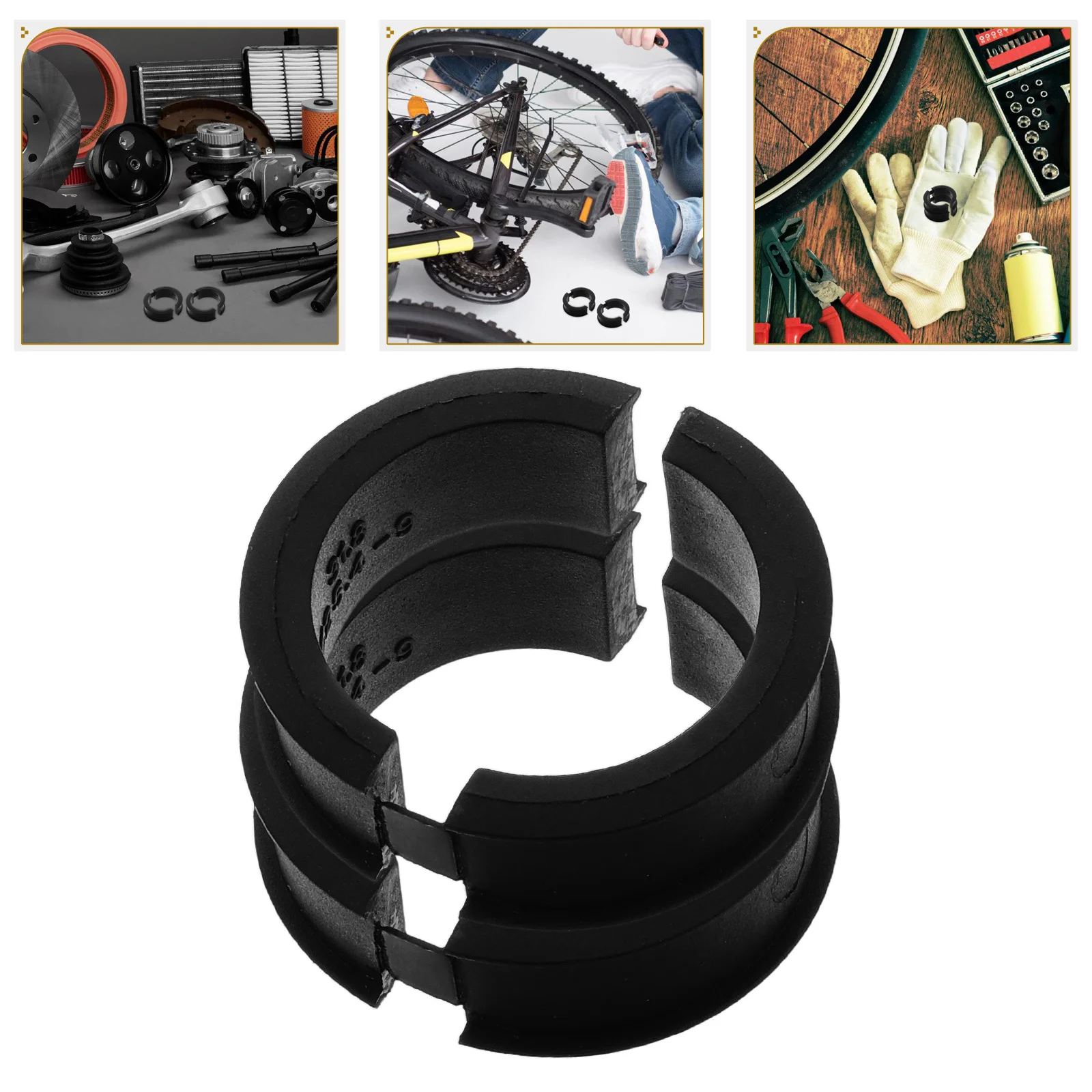 

5Pcs Bicycle Handlebar Gasket Adapter Lightweight Non-Slip Shim Spacer for Road Mountain Bike Riding Comfort Cycling Accessories