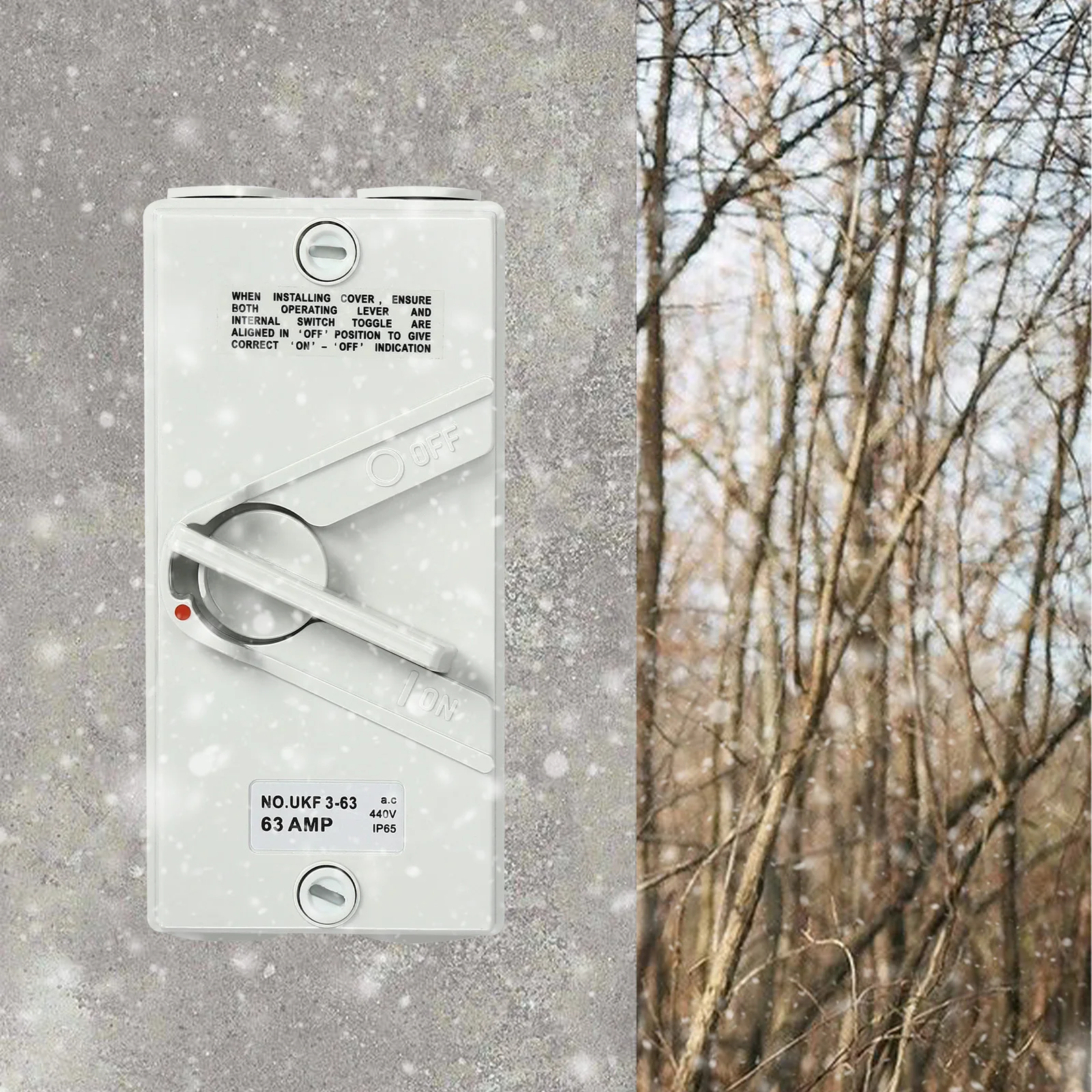 Saklar Isolasi PC, Saklar Isolasi Keamanan Tahan Air hingga IP65, Saklar Isolasi Keamanan 3 Kutub untuk Industri, Pertanian