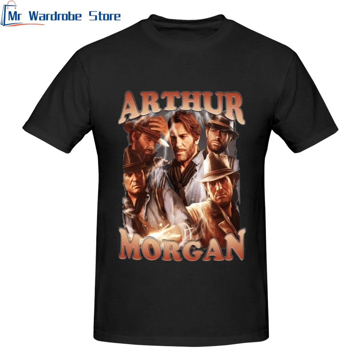 Arthur Morgan Red Dead Redemption T Shirt for Men Women Round Neck Oversized Graphic T Shirts Funny Tee Short Sleeve Summer