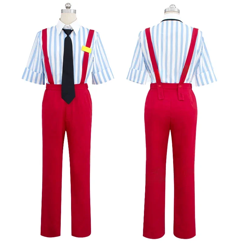 

Anime Miku Mesmerizer cosplay costume Teto red jumpsuit cosplay uniform Halloween party performance costume