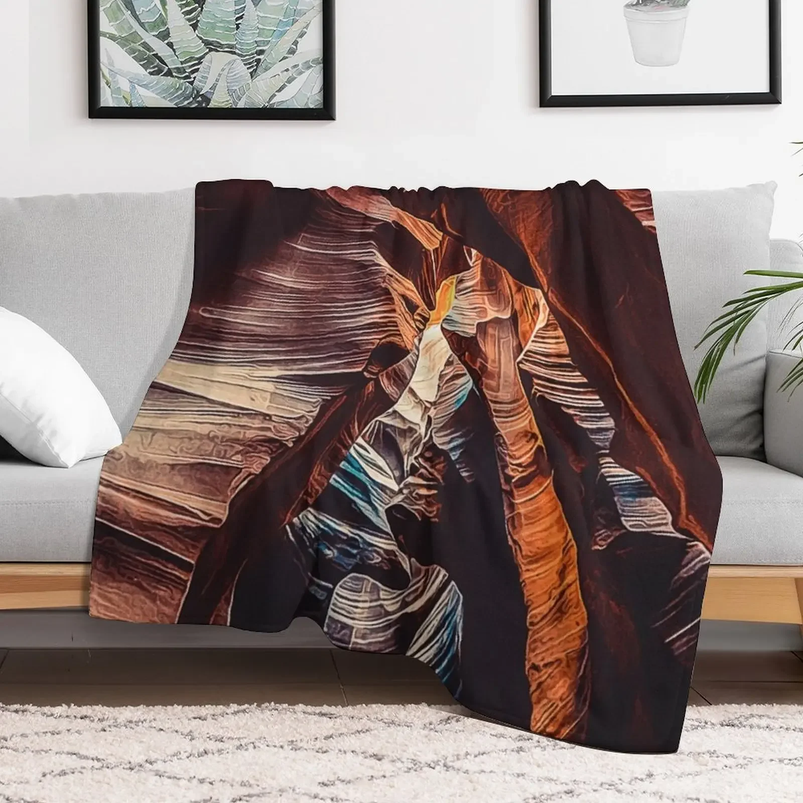 Navajo Upper Antelope Canyon, Slot Antelope Canyon American Southwest, Inside Of The Upper Antelope Canyon, Upper Throw Blanket