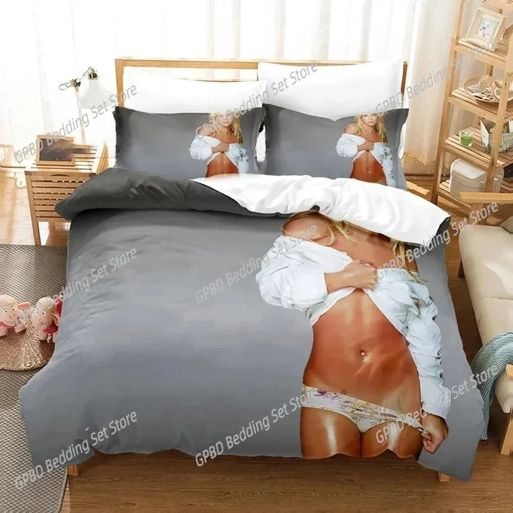 

3D Printed Britney Spears Bedding Set Single Twin Double Queen King Cal King Size Bed Linen Set