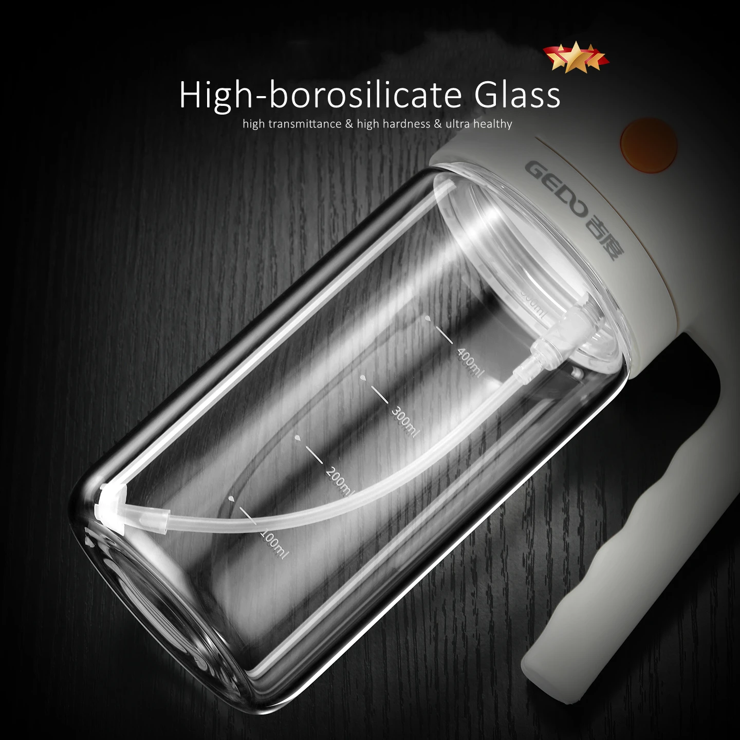 

LFGB Certification 500ml High Transmittance High-borosilicate Glass Oil Mister Fall Resistant Atomize and Pour 2 in 1 Oil Kettle