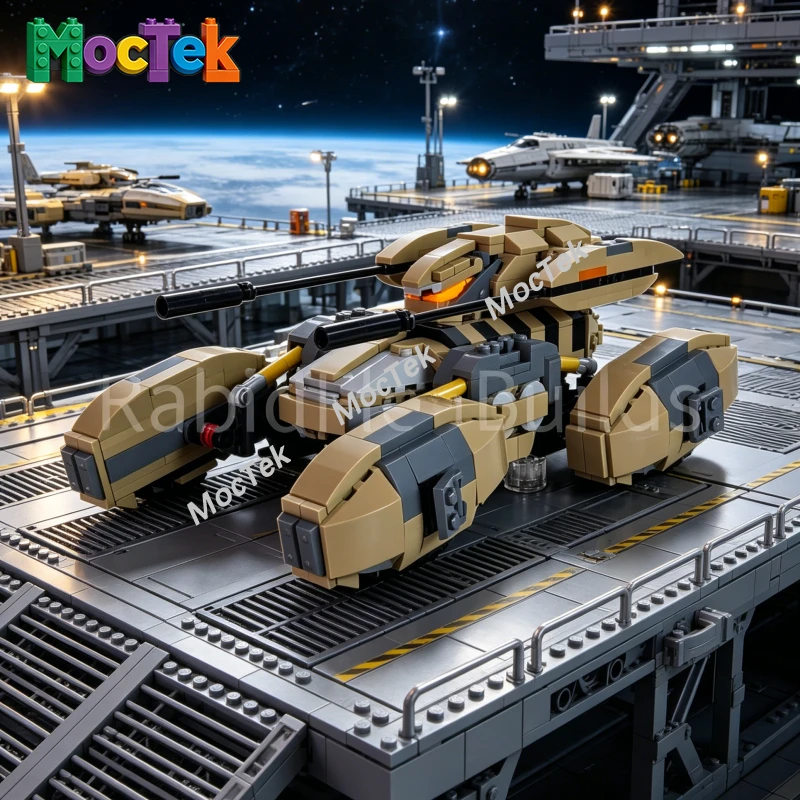 

Премиальные бронированные конструкторы-танки в стиле научной фантастики, тяжелая боевая машина с детализированной конструкцией, идеально подходят для коллекции и в качестве подарка