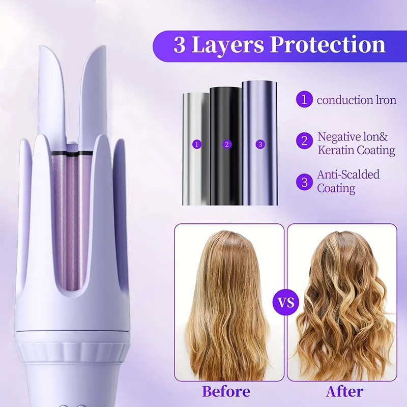 Hair Curling Iron 32mm Curler Wand Professional Curly Tongs Ceramic Electric Salon Styling Tool Small Crimping Iron image 6