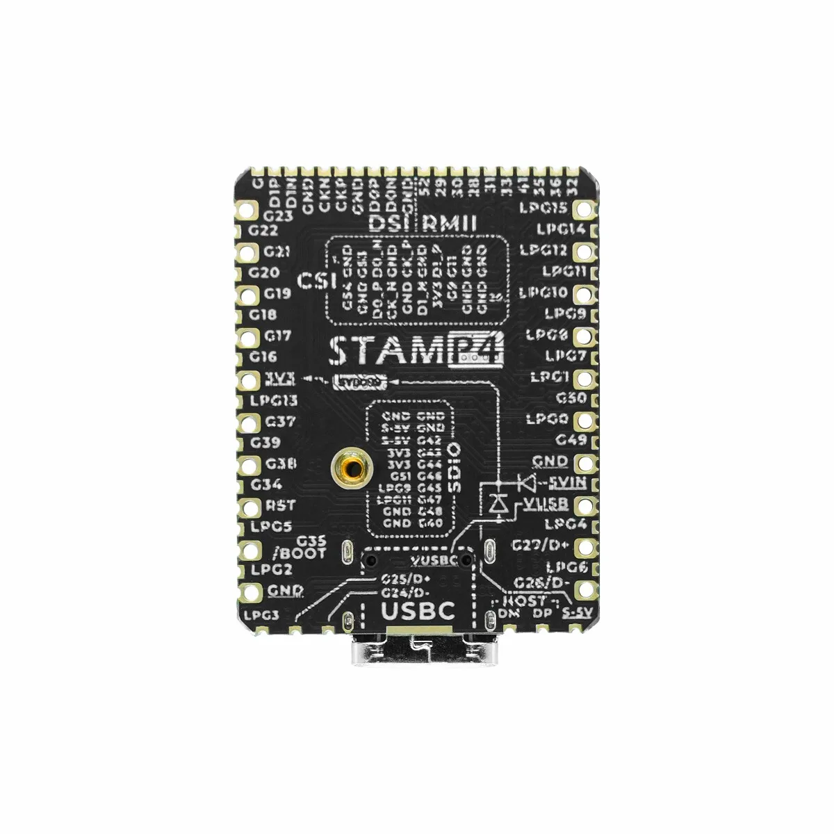 M5Stack Stamp-P4 high-performance embedded module equipped with ESP32P4 core controller