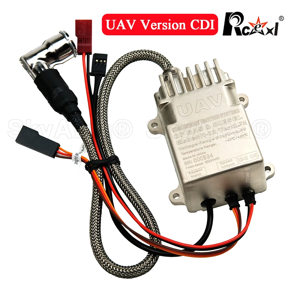 Rcexl UAV Vserion Ignition CDI CM6-10mm 90 Degree Spark Plug  for DLE Gas Petrol Engine DLE20/DLE30/DLE55/CRRCpro GP26R/GP50R