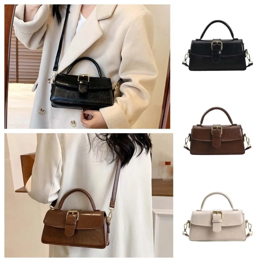 

Handbag Korean PU Crossbody Bag Square Solid Color Korean Underarm Bag PU Leather Large Capacity Women Shoulder Bag Lady Gift