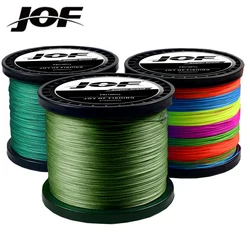 JOF 4/8 Strands Braid Fishing Line 300m 500m Japan PE Braided Wire Multifilament Floating Line for Carp Fishing