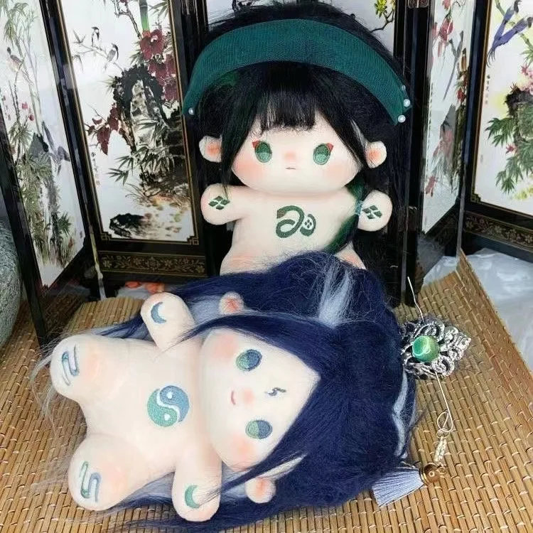 Muñeco de peluche de 15cm, muñeco de peluche de serpiente verde, sacerdote taoísta, Cosplay Original, lindo regalo de Lovley