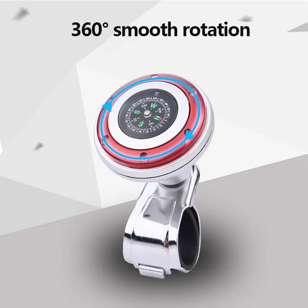 Plastic Turning Car Accessories Rotation Helper With Compass Steering Wheel Booster Ball Booster Spinner Knob Power Handle