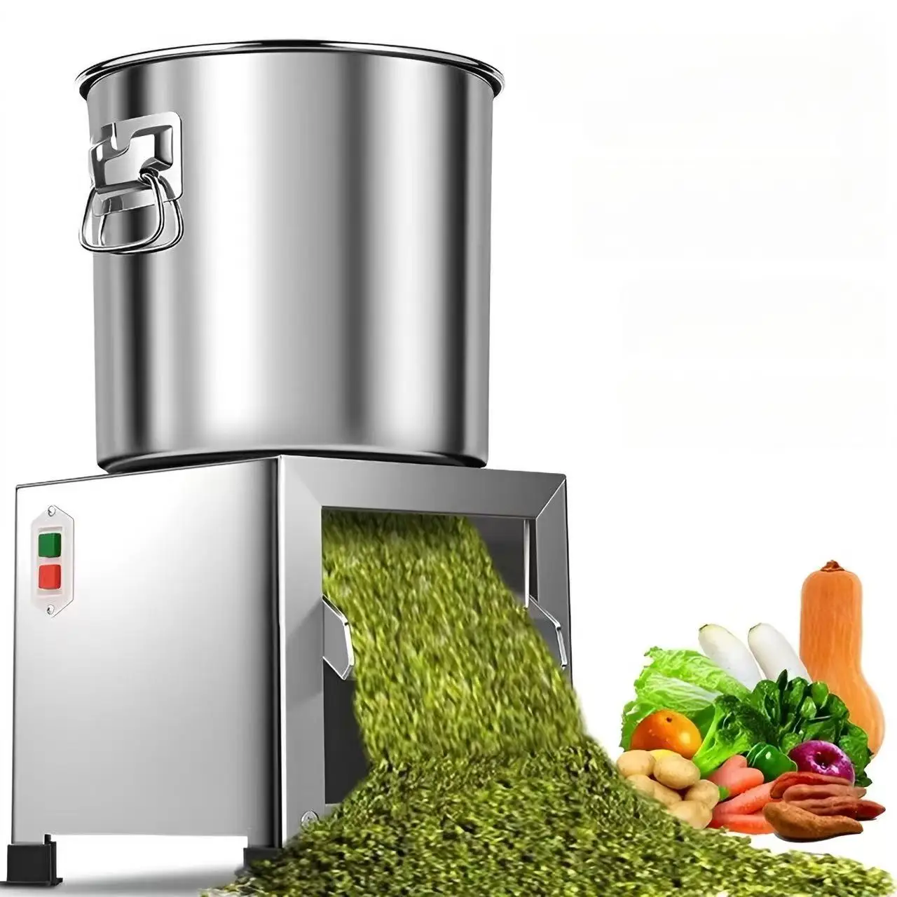 Tritatutto per verdure in acciaio inossidabile per uso domestico, taglierina per mangimi per polli, trituratore di paglia, smerigliatrice per mangimi per l'agricoltura