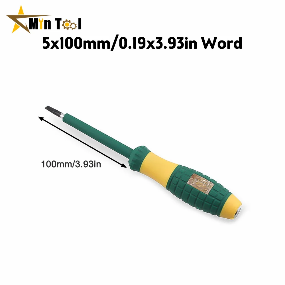 Diameter 4mm Electrical Tester Pen 220V Screwdriver Power Detector Probe Industry Voltage Test Pen for Electrician Tool