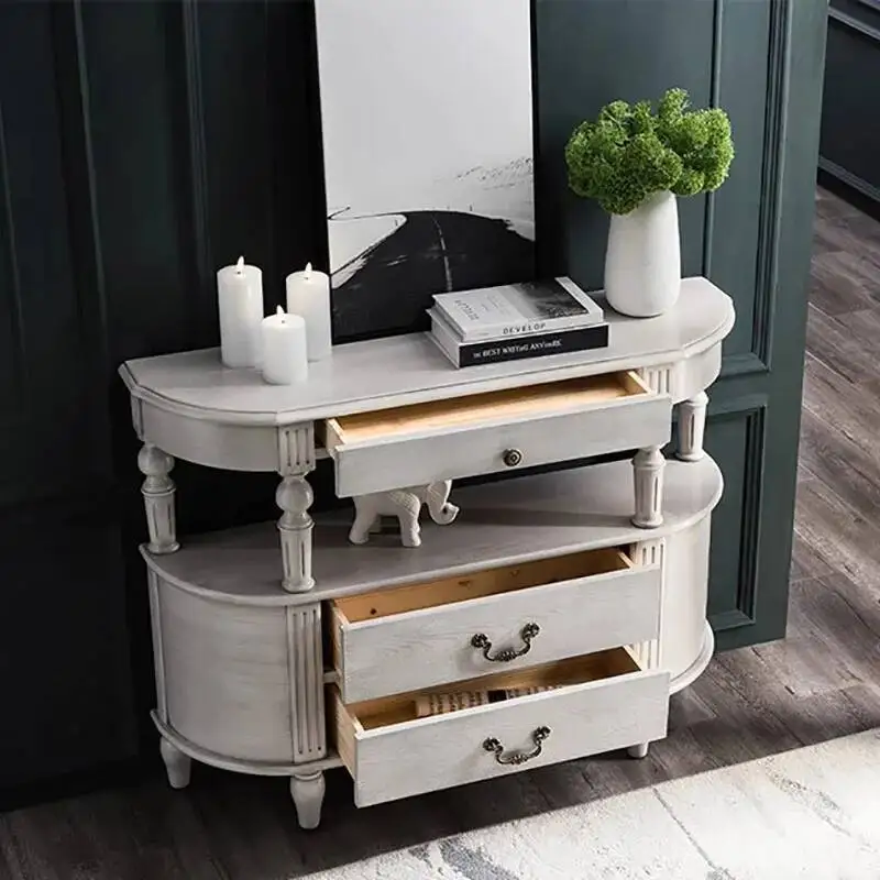 

Versatile Table Entryways Trendy Exquisite Cozy Simple Storage Console Table Modern Glamour Schreibtisch Living Room Furniture