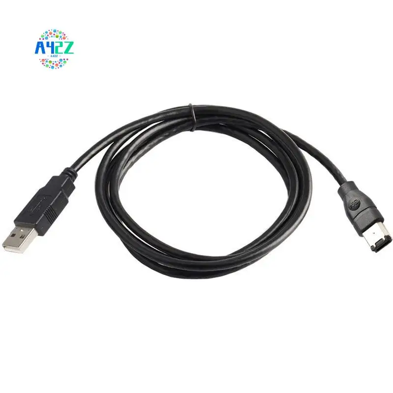 

A42Z-Firewire Connector IEEE 1394 Firewire 6 Pin Connector Male To USB 2.0 Male Adaptor Convertor Cable Cord 3 Meters