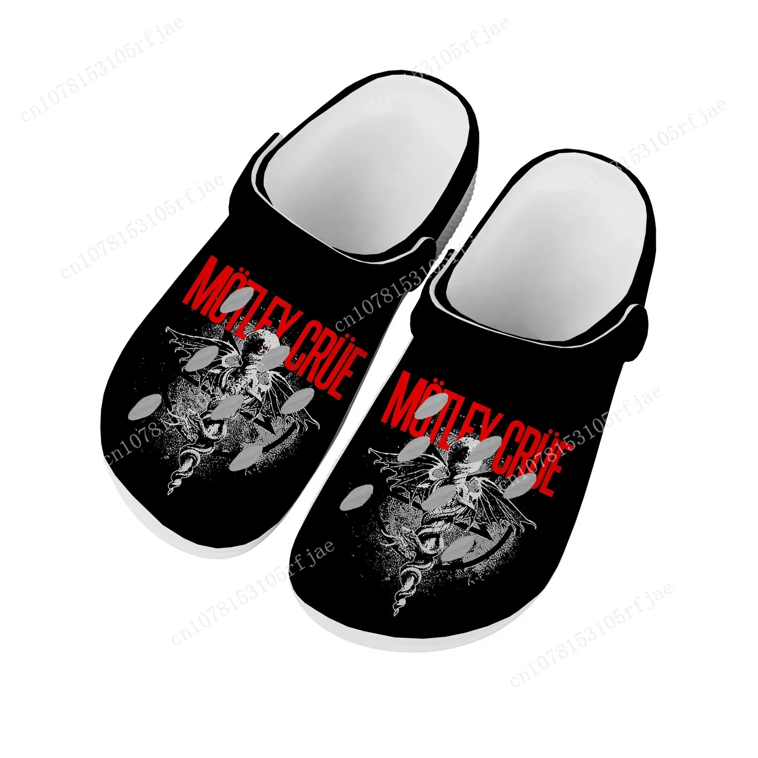 

Band 80S Metal Vintage Home Clogs C-Crue Mens Womens Boys Girls M-Motley Sandals Shoes Garden Custom Shoes Beach Hole Slippers