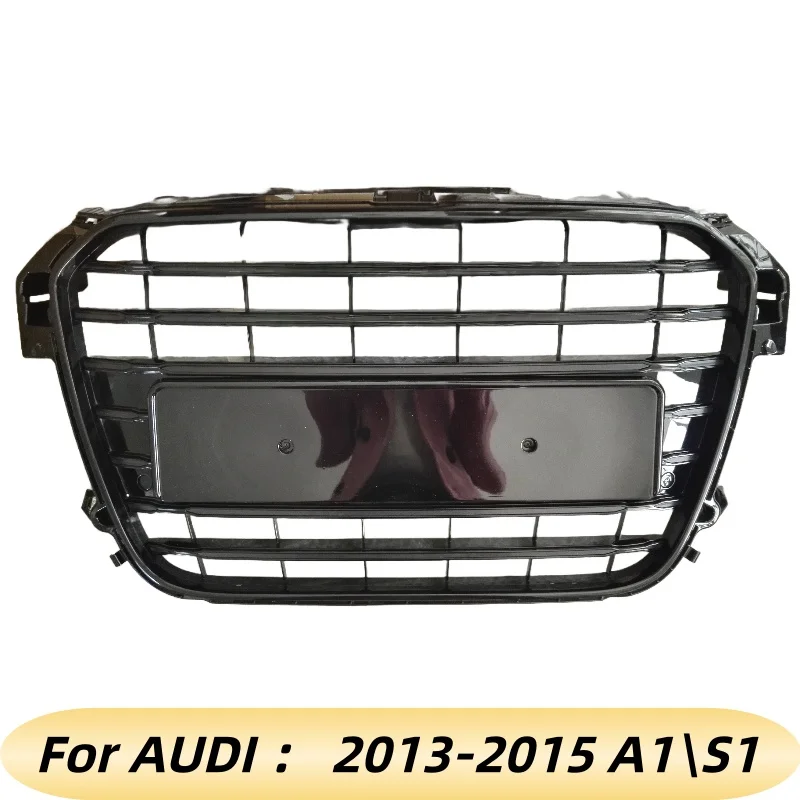 

S1 Style Grille Mesh Replacement Part For Audi A1 8X 2011-2015 Front Glossy Black RS1 Style Racing Grill Tuning Accessories
