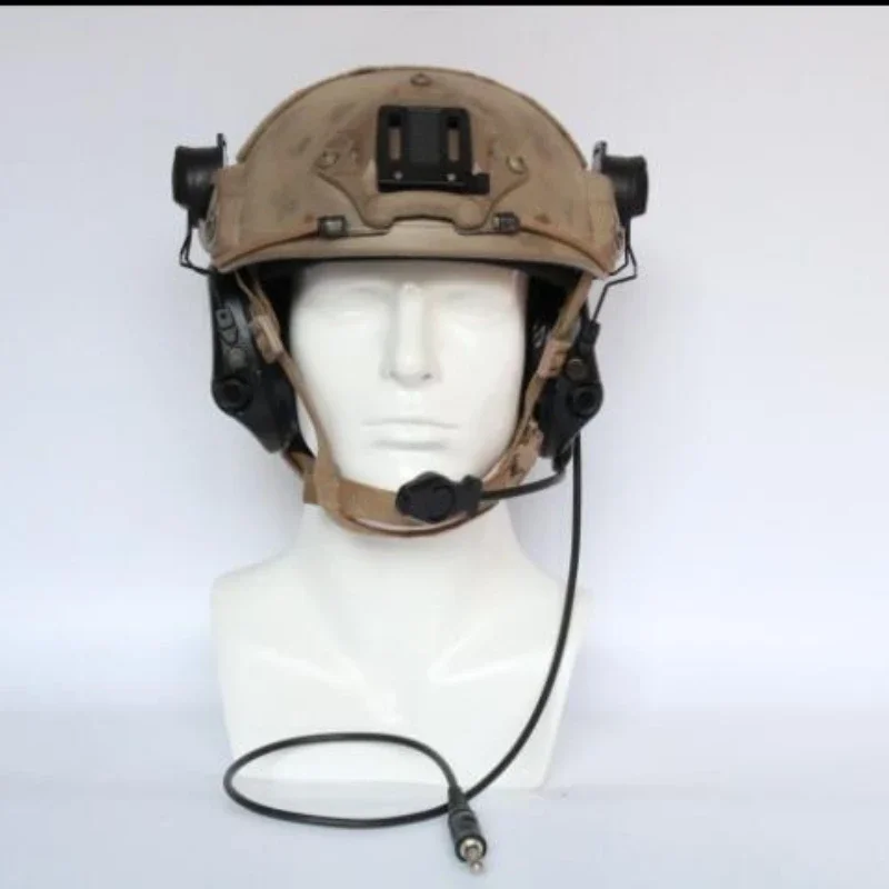 MSASORDIN helmet track bracket silicone earmuff version noise reduction pickup tactical hunting headset