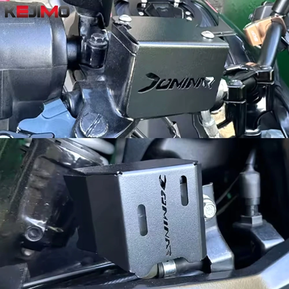 2025 2024 For BAJAJ Dominar 400 250 Dominar400 All Years Motorcycle Front Rear Brake Fluid Reservoir Cover Guard Cap Protector