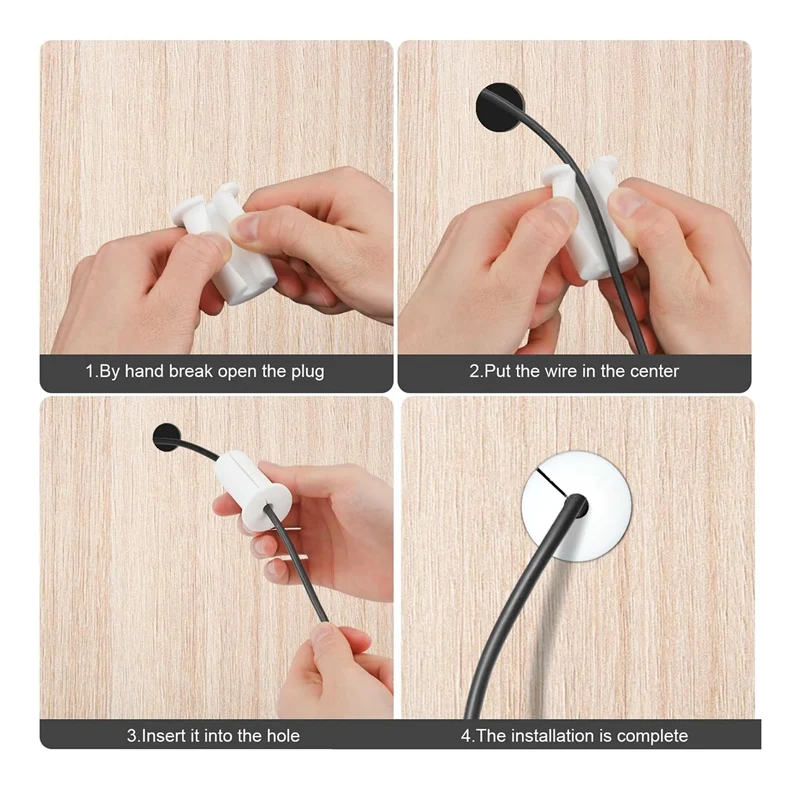 4Pcs Wall Hole Cable Routing Kit For Starlink, Silicone Cable Feed Through Bushings Wall Grommets For 1Inch Cables Cable